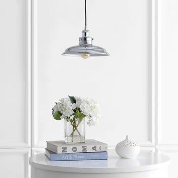 Bedford 11" Adjustable Iron Industrial Rustic LED Pendant - JONATHAN Y